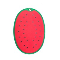 Schneidebrett Wassermelonenform 24,5 X 34,5 Cm Pratesi Holz KüChenutensil
