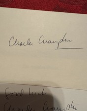 Charles Champlin Autographs - Film Critic Los Angeles Times Arts Editor Charles Champlin Autographs - Film Critic Los Angeles Times Arts Editor