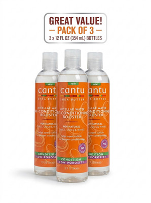 Cantu Sheabutter Mizellenwasser Pre Conditioning Booster 354ml 3er Pack