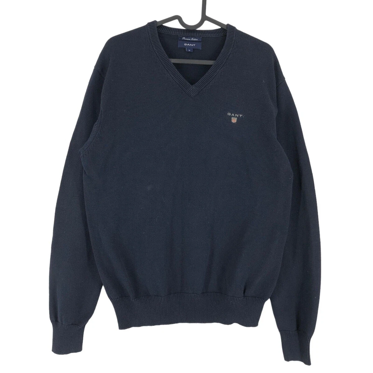 Pull GANT Homme Taille L – Coton Noir Col V – Jumper Classique Chic