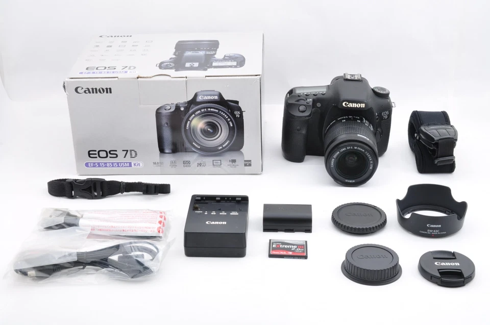 [Exc+5] Canon EOS 7D DSLR Camera + EF-S 18-55mm f/3.5-5.6 IS STM Lens Kit #0529 - Image 2 of 4