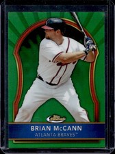2011 Topps Finest Brian McCann Green Refractor #/199 Braves