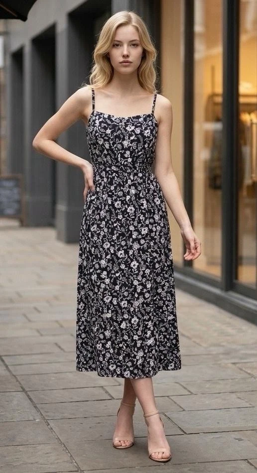 tamara ruched midi dress Brown Paisley Print Tamara Midi Dress