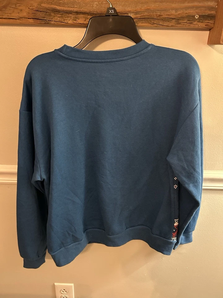 Suéter Disney Stitch Azul Feliz Navidad Iluminado Navidad M- FUNCIONA Foto 4 de 4