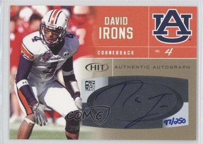 2007 SAGE Hit Gold 97/250 David Irons #A54 Rookie Auto RC 2u3
