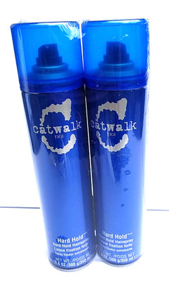 TIGI CATWALK HARD HOLD HAIRSPRAY 10.6 OZ Pack of 2 ~ BRAND NEW ~ FACTORY SEALED