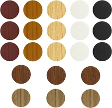 PVC Cover Caps Adhesive Screw Hole Stickers 378 PCS for Wall Vinyl Wood Furnitur