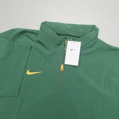 Nike Football Hooded 1/4 Zip Jacket Coaches Sideline Size L Green
