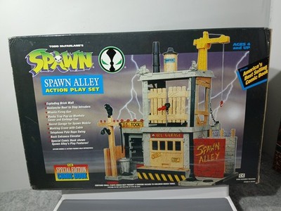 SPAWN ALLEY ACTION-SPIELSET TODD TOYS NEUWERTIG IN VERSIEGELTER FABRIKVERPACKUNG. McFarlanes 1994
