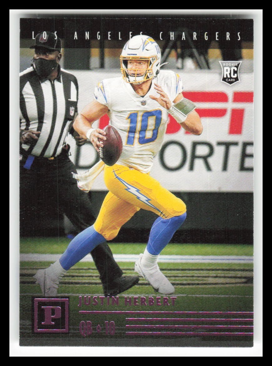 2020 Panini Chronicles #PA-3 Justin Herbert Panini Pink