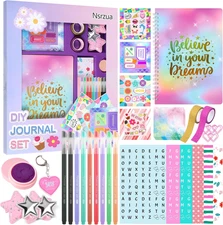 Gifts for 8 9 10 11 12 13 14 Year Old Girl - DIY Journal Kit for Girls,Toys for
