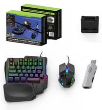 Half Hand Gaming Keyboard and Combo Half Hand Gaming Keyboard Set 4 in 1 Mobile