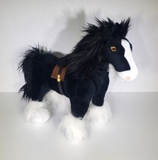 Disney Store Brave Angus Black Horse Plush Stuffed Animal Toy Large 14" x 17"EUC