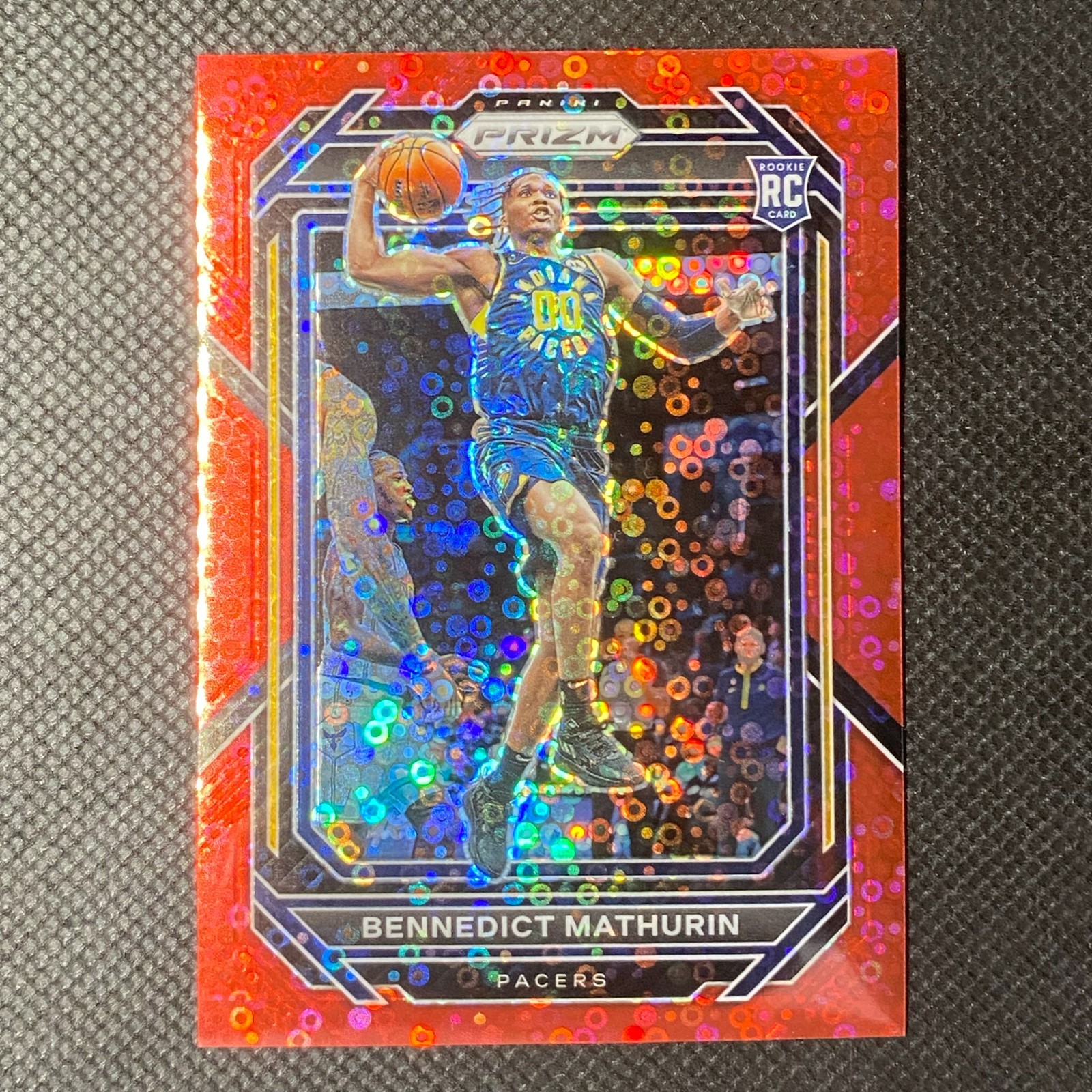 2022-23 Panini Prizm - #254 Bennedict Mathurin Red Fast Break Prizm RC 100/100