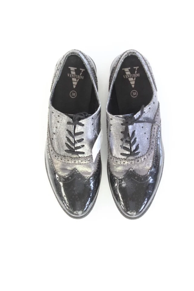 ⭐ Venturini Milano scarpa per le signore taglia 38 d'argento ⭐ - Immagine 2 di 4