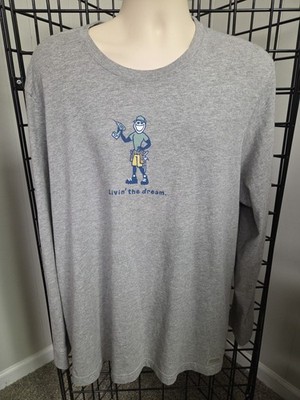 Life is Good Living The Dream mens long sleeve  Shirt Size XL Great Condition  
