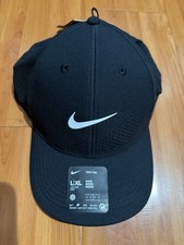 Nike Dri-Fit ADV Club Structured Swoosh Hat Cap Snapback FB5636-010 Black L/XL