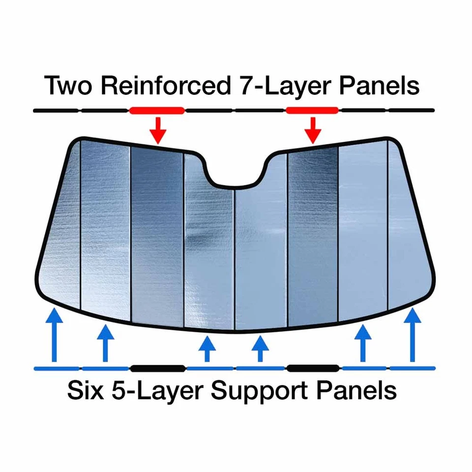 For CTS Intro-Tech SunShade-SnowShade CD-58 Custom Fit Windshield Sunshade TCP - Image 3 of 3