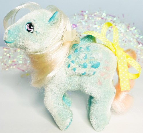 My Little Pony Vintage 80s G1 So Soft Wind Whistler Pegasus Fuzzy Pink Hair - Picture 2 of 10