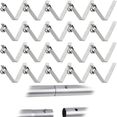 Kajakpaddel Push Snap Clips,20pcs Edelstahl Kajak Paddel Federclip,Edelstah Druc