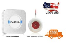 Wireless caregiver pager 1 chime vs 1 call button  FREE SHIPPING