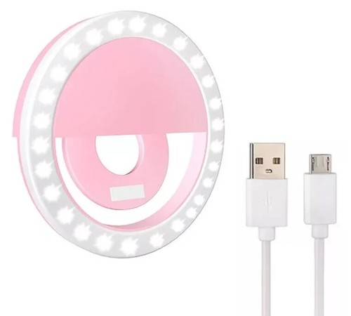 Ring Selfie Blitzlicht Handy Ständer mit Clip Halter Wiederaufladbar Teleskop - Bild 2 von 31