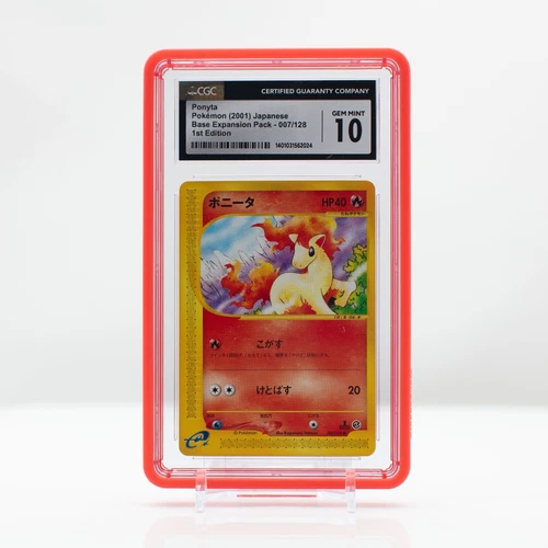Pokemon Ponyta #007 Expedition Japanese Base Expansion 1st Ed CGC 10