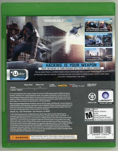Watch Dogs - Microsoft Xbox One - Ubisoft - Picture 3 of 3