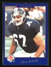 Chris Schultz 1991 JOGO #204  Football Card