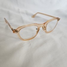Vintage Bausch and Lomb Translucent Peach/Flesh Safety Glasses Frames 44 24