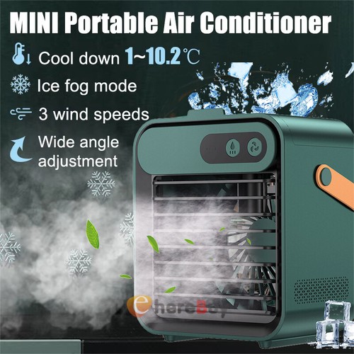 Portable 3 in 1 Humidifier Fan Air Conditioner Household Air Cooler USB 3 Speeds