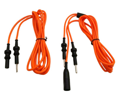 laparoscopic bipolar and monopolar cable silicon material 3m length for 5mm 2Pc