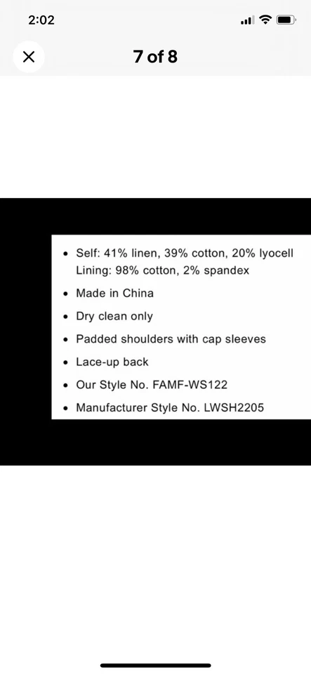 Blusa MARCO Encaje Espalda Para Mujer Pequeña Sobrepelliz Verde Ejército Mezcla de Lino Moderna NUEVA Foto 4 de 4