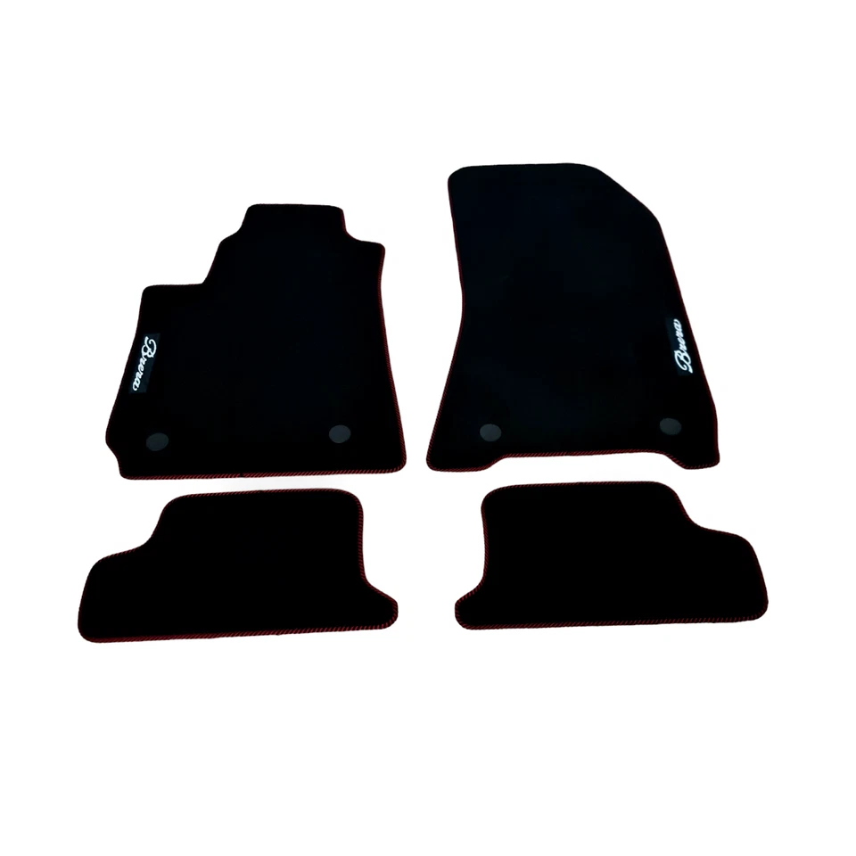 Car Floor Mats Velour For Alfa Romeo Brera All Weather Black Carpet Auto Liners - Image 4 of 4
