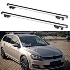 48" Lockable Roof Rack Cross Bars Bike Cargo Carrier For VW Golf Polo Estate Van