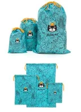 15PCS FREE SHIP! Jellycat London Blue Drawstring Dust Bag Pouch New