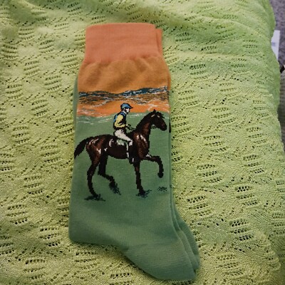 Edgar Degas Race Horses Men's Socks NWOT