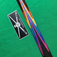 Harlequin pool cue blank rainbow fullsplice cue stick hornbeam turning shuriken