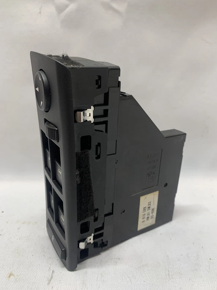 Interruptor de ventana delantero lado del conductor BMW X5 2001-2006 negro con bloqueo infantil Foto 2 de 4