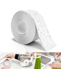 10.5FT PVC Self Adhesive Caulk Sealing Strip Tape For Kitchen Wall Sink Toilet