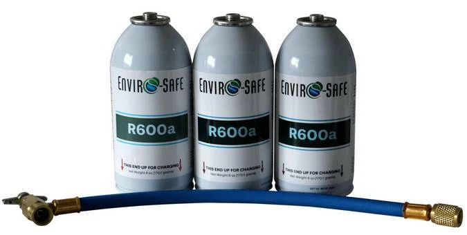 ENVIRO-SAFE REFRIGERANTS, INC. 600a, R600 Refrigerant, Enviro-Safe R-600 6 oz can with hose kit #8051