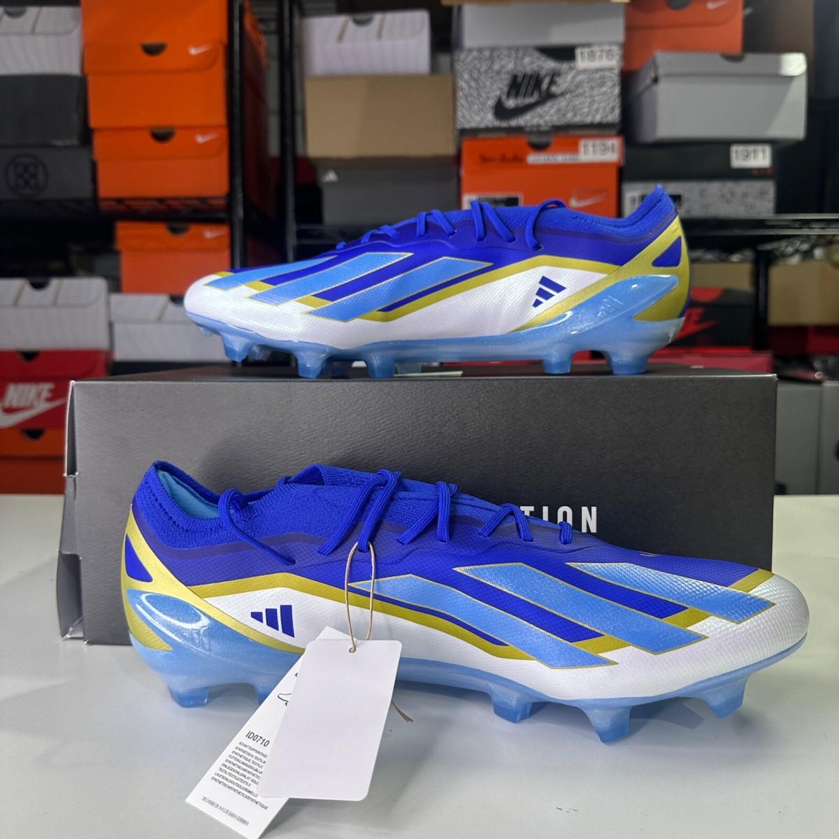 ハッシー Adidas X Crazyfast Messi Elite FG Blue Burst Lucide Blue