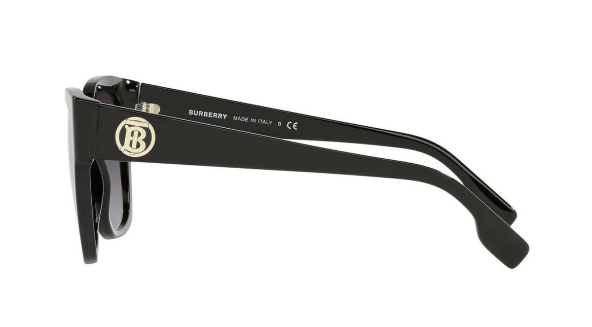 Burberry RUTH BE 4345 Black/Grey Shaded (3001/8G) Sunglasses 