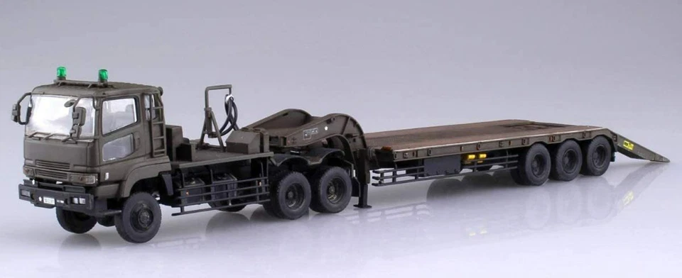 AOSHIMA AO00997 MAQUETTE KIT JGSDF TYPE 73 HEAVY TANK TRANSPORTEUR 1/72e   - Photo 3/4