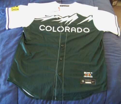 Colorado Rockies City Connect Home jersey Adult L Nike 2024 LAST Year FREE SHIP