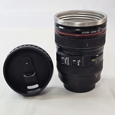 Canon Caniam Camera Lens EF 24-105mm Stainless Steel Travel Tea Coffee Mug Cup