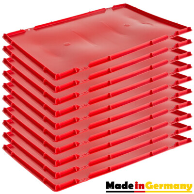 10x Deckel Fleischerkiste Eurokiste Stapelkiste Eurobox Fleischkiste Kingpower