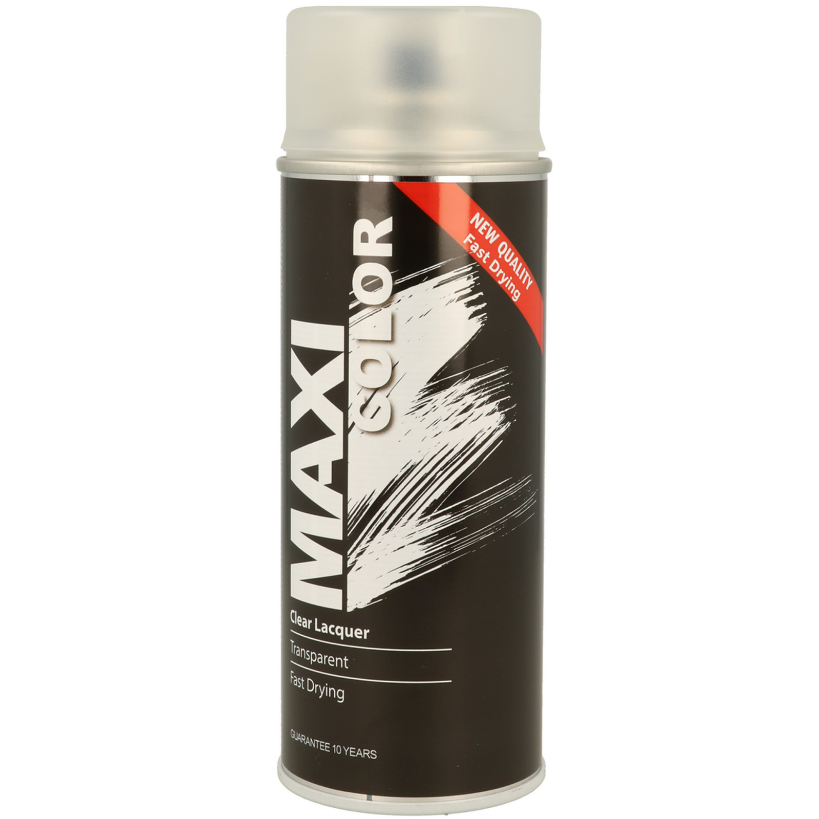 MAXICOLOR Clear Lacquer Matt Finish Spray Paint Fast Drying Transparent 400 mL