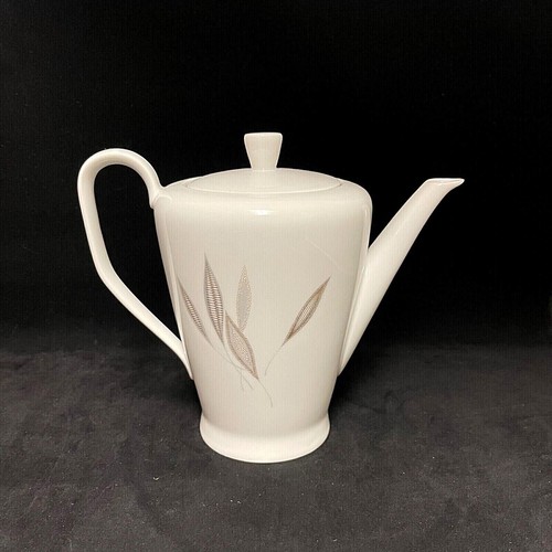 Rosenthal Continental Porcelain Coffee Pot & Lid Goldene Blatter Pattern Germany