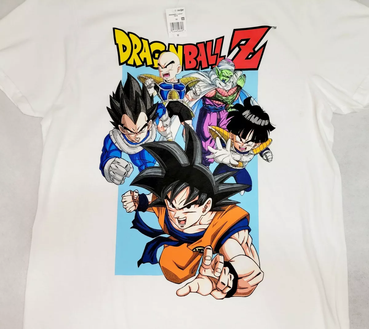 Dragon Ball Z Japanese Anime Characters T-shirt Toei Animation DBZ Gray  Size XL